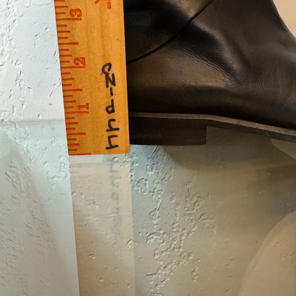 Joan & David Black Leather Over-the-Knee Boots